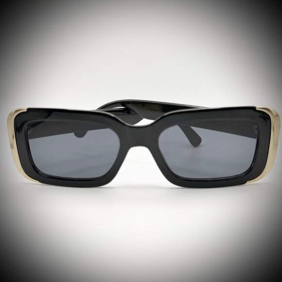 ANTHROPOLOGIE - I-SEA Ali Gold-Plated Black Sunglasses main image 8